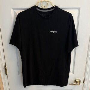 Patagonia Black Short-Sleeve Logo Tee men’s size medium
